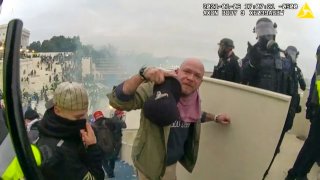 Andrew Johnson at the U.S. Capitol on Jan. 6, 2021.