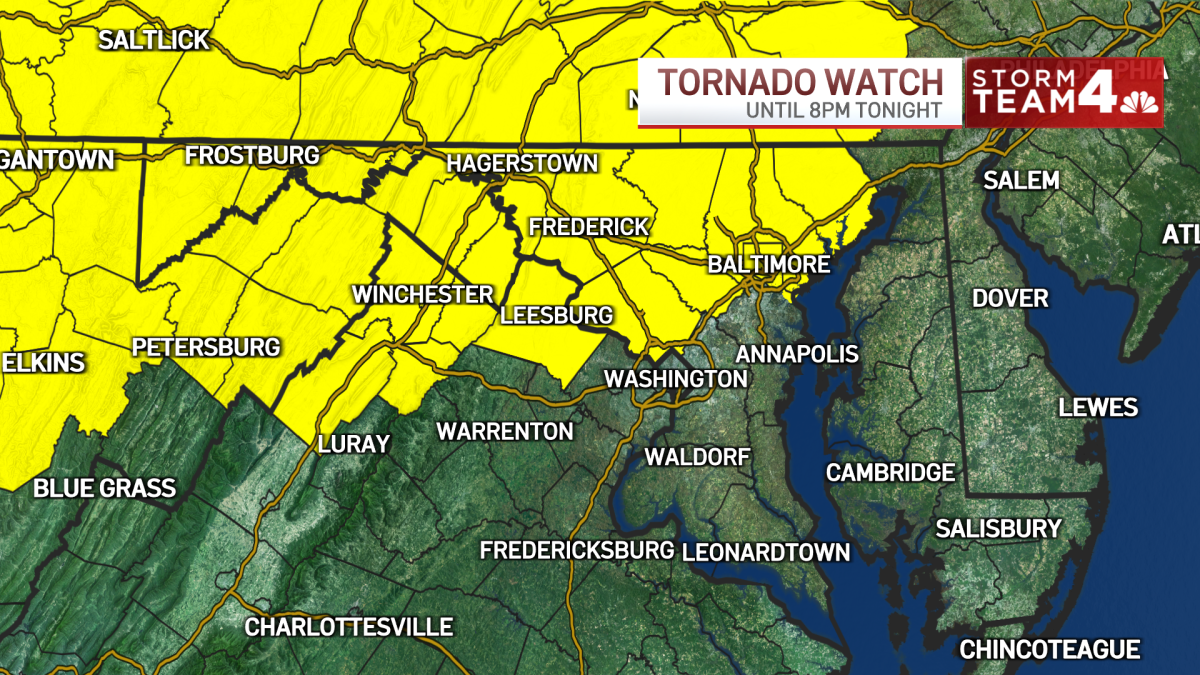 Severe weather threat over, big temperature drop Thursday – NBC4 Washington