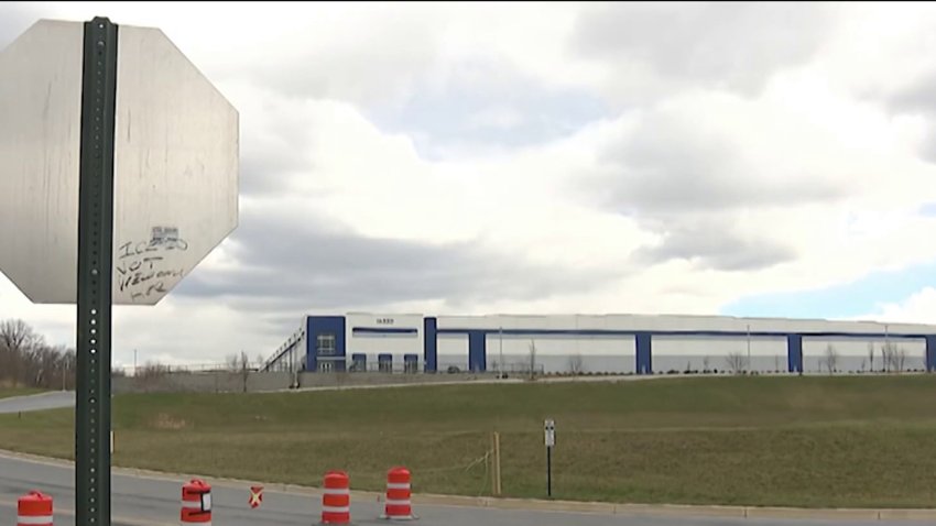 A warehouse in Williamsport, Maryland, proposed for an ICE facility.