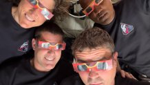 The Artemis II crew uses eclipse viewers to protect their eyes at key moments during the solar eclipse during their lunar flyby.