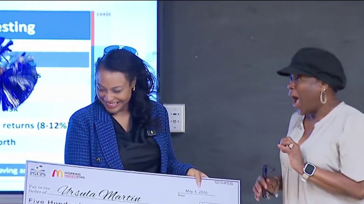 Crossland High School teacher surprised with $500 and a big thank you