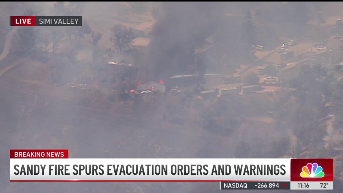 Simi Valley PD: Fire may have started when tractor hit a rock – NBC4 ...