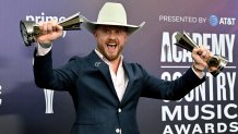 Cody Johnson poses in the winner's walk during the 61st Academy Of Country Music Awards at the MGM Grand Garden Arena on May 17, 2026 in Las Vegas, Nevada.