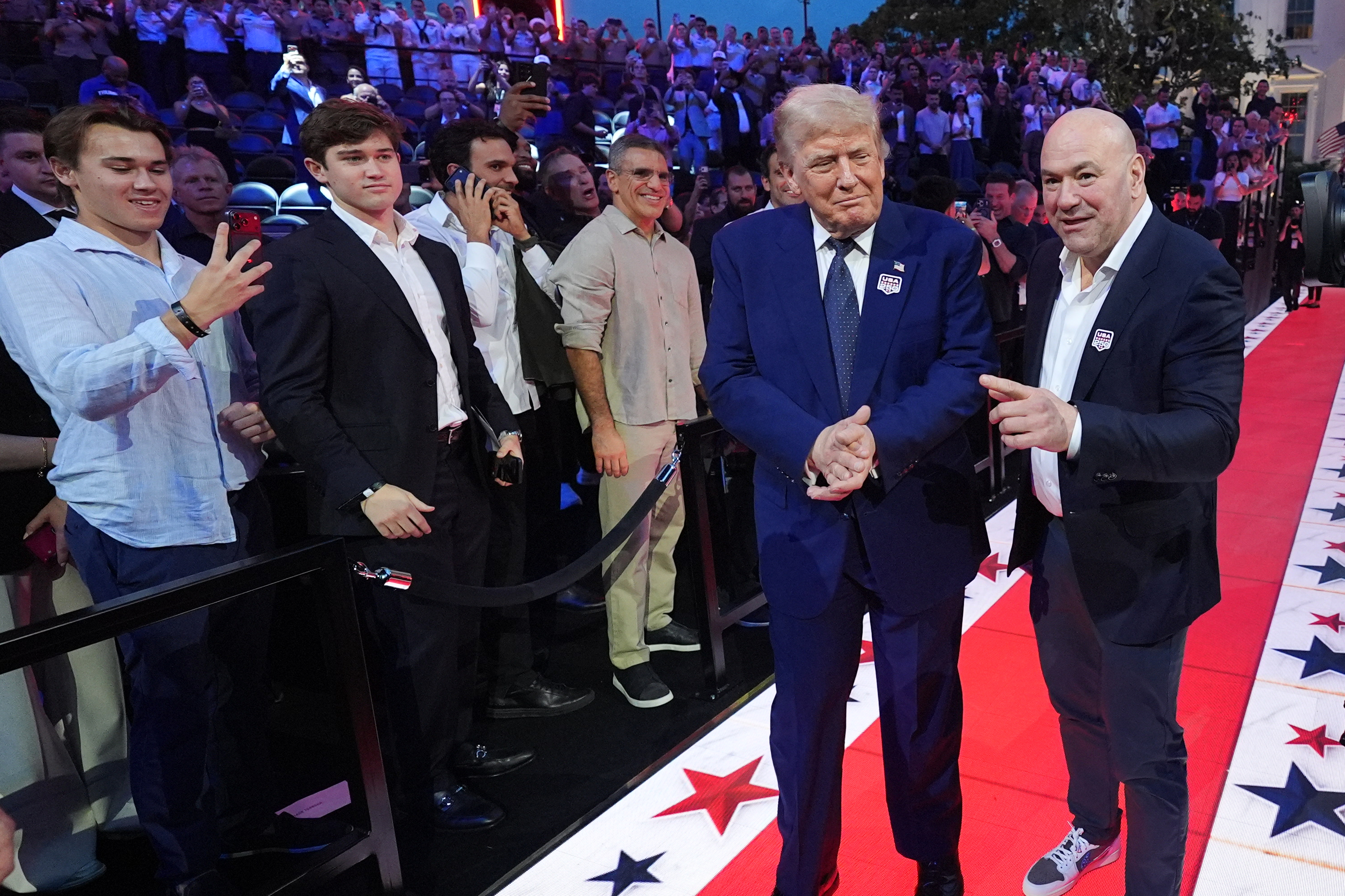 Trump celebrates 80th birthday with UFC fight at the White House – NBC4 ...