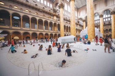 Daybreaker FUN HOUSE at the National Building Museum on Friday, July 6th in Washington.
(Joy Asico/Asico Photo)