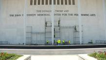 Scaffolding goes up at Kennedy Center as crews expected to remove Trumps name