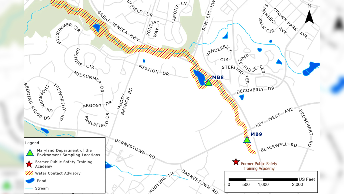PFAS ‘forever chemicals' found in Montgomery County stream