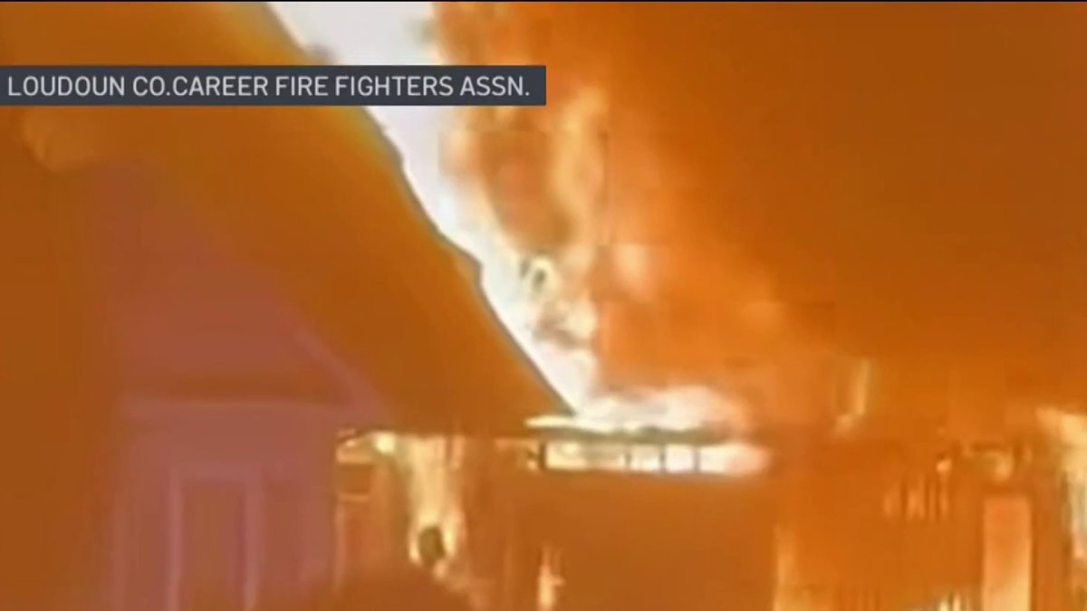 Fire caused by fireworks burns down Ashburn family's home