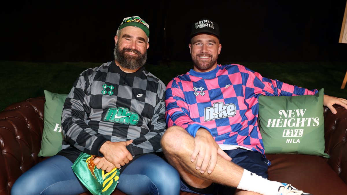 Jason Kelce says his daughters were ‘incredible' as Taylor Swift and Travis Kelce's flower girls