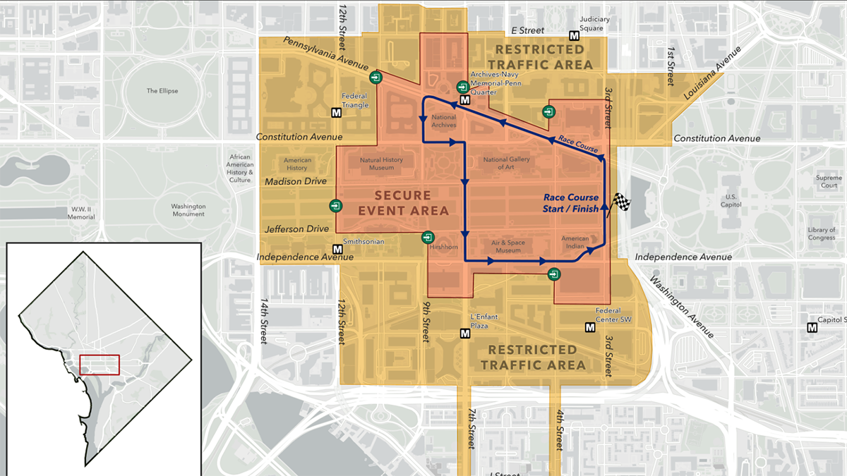 Grand Prix in DC: Info on road closures, Metro and possible airport delays