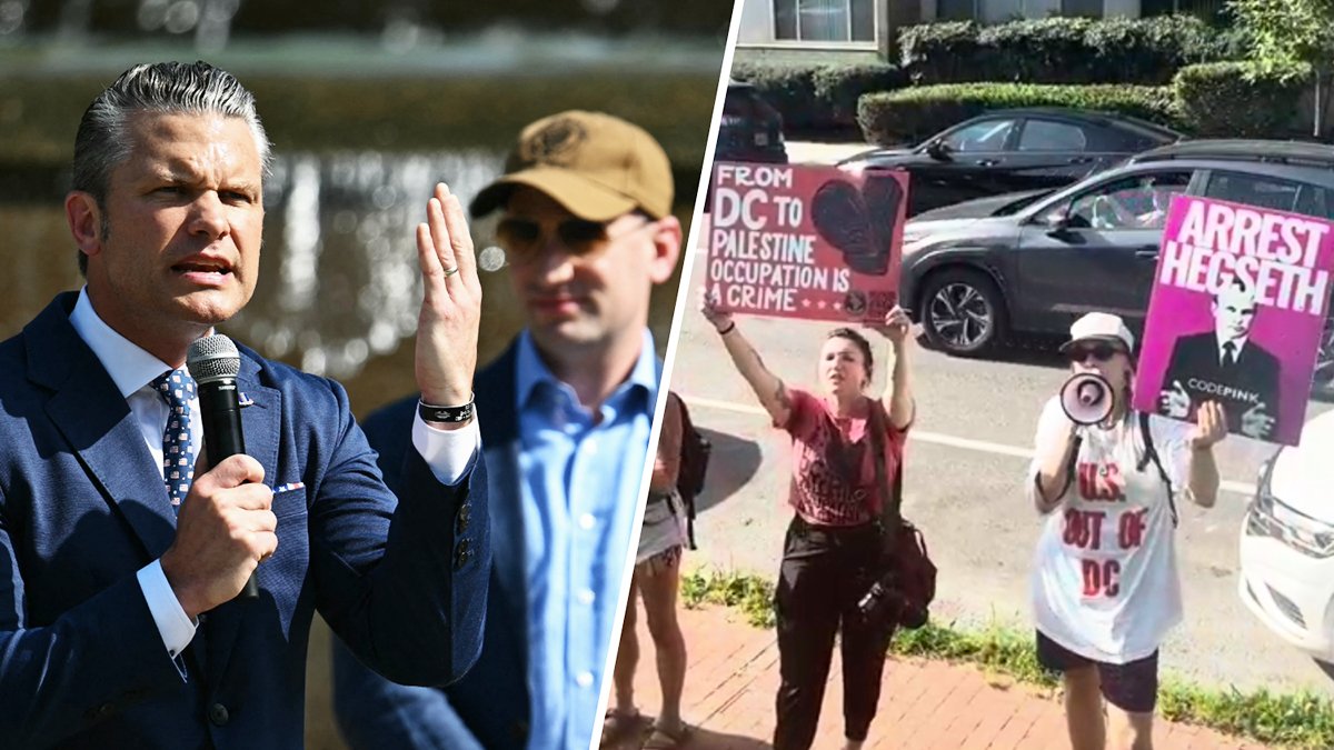 ‘Guard, go home!' Hegseth ceremony in DC's Meridian Hill Park met by protest