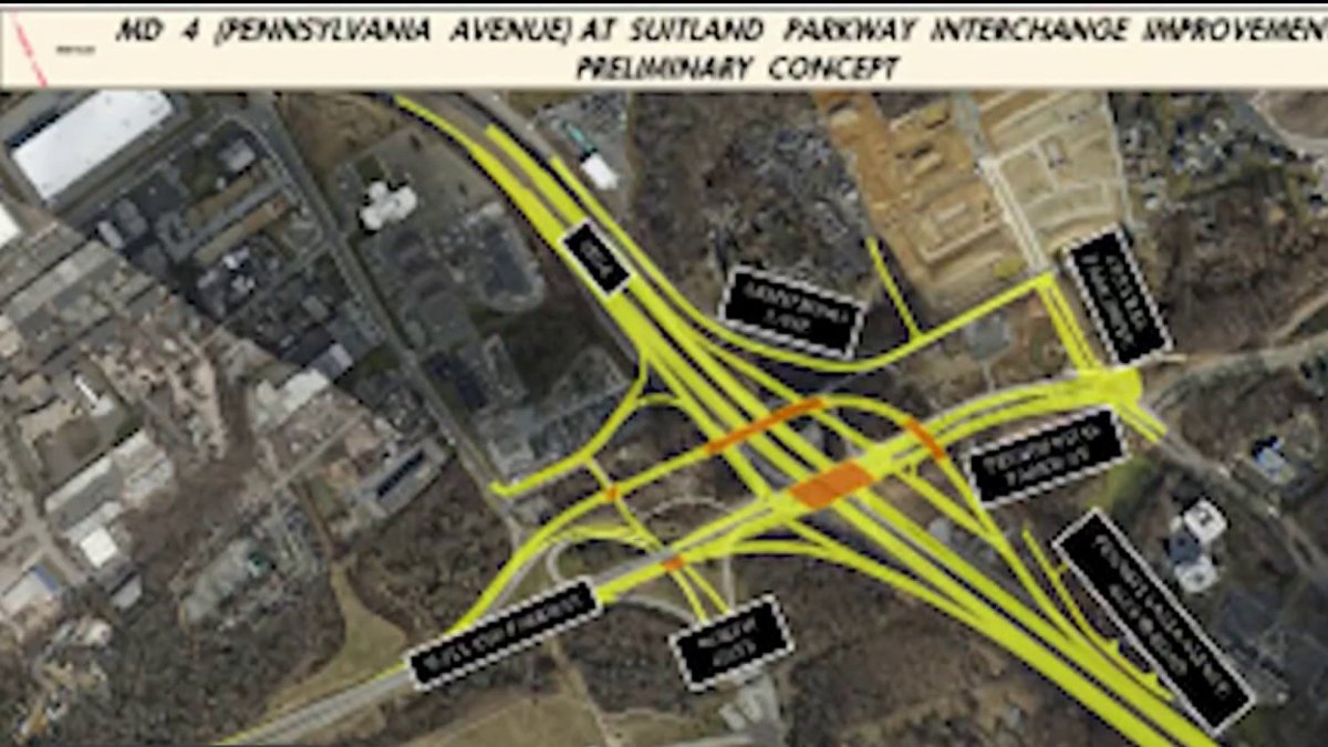 New traffic pattern on Route 4 in Upper Marlboro