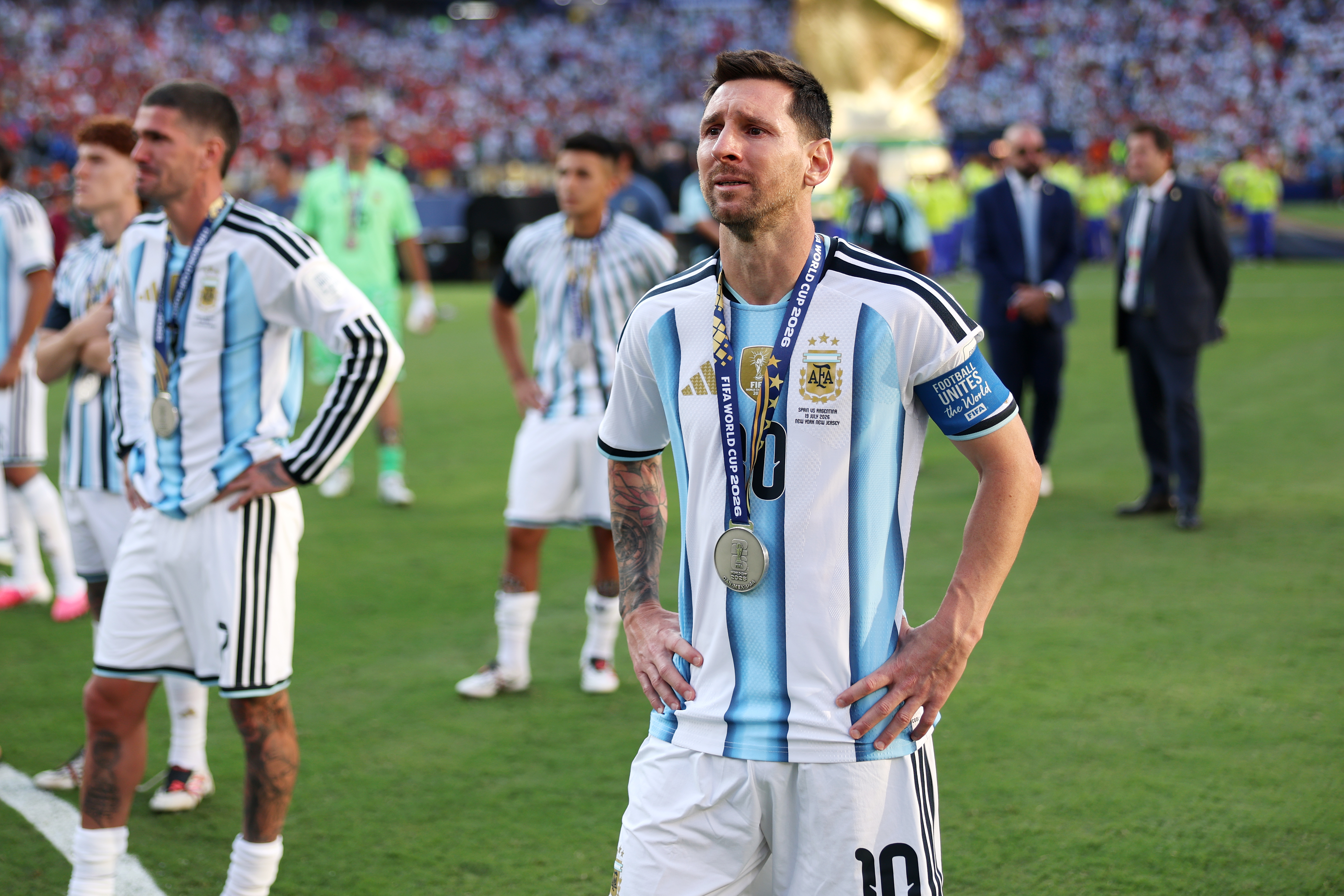 Lionel Messi announces retirement from international soccer with Argentina