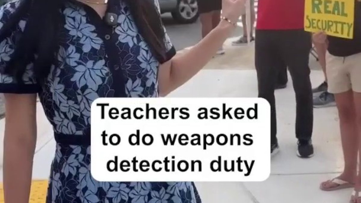 Teachers asked to do weapons detection duty