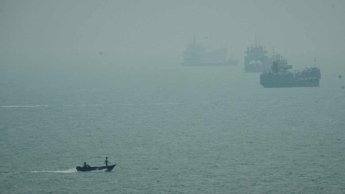 A Projectile Hit an Iranian Cargo Ship Off Qeshm Island Sunday and Killed a Crewman. Asked If the U.S. Did It, Trump Said 'I Don't Want to Say.'