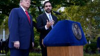 President Donald Trump and New York City Mayor Zohran Mamdani speak to the media after meeting in Manhattan on Monday, Sept. 21, 2026.