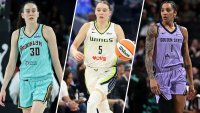 Breanna Stewart, Paige Bueckers and Gabby Williams