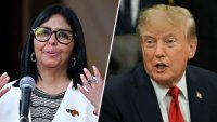Venezuela’s acting president, Delcy Rodriguez, and President Donald Trump.