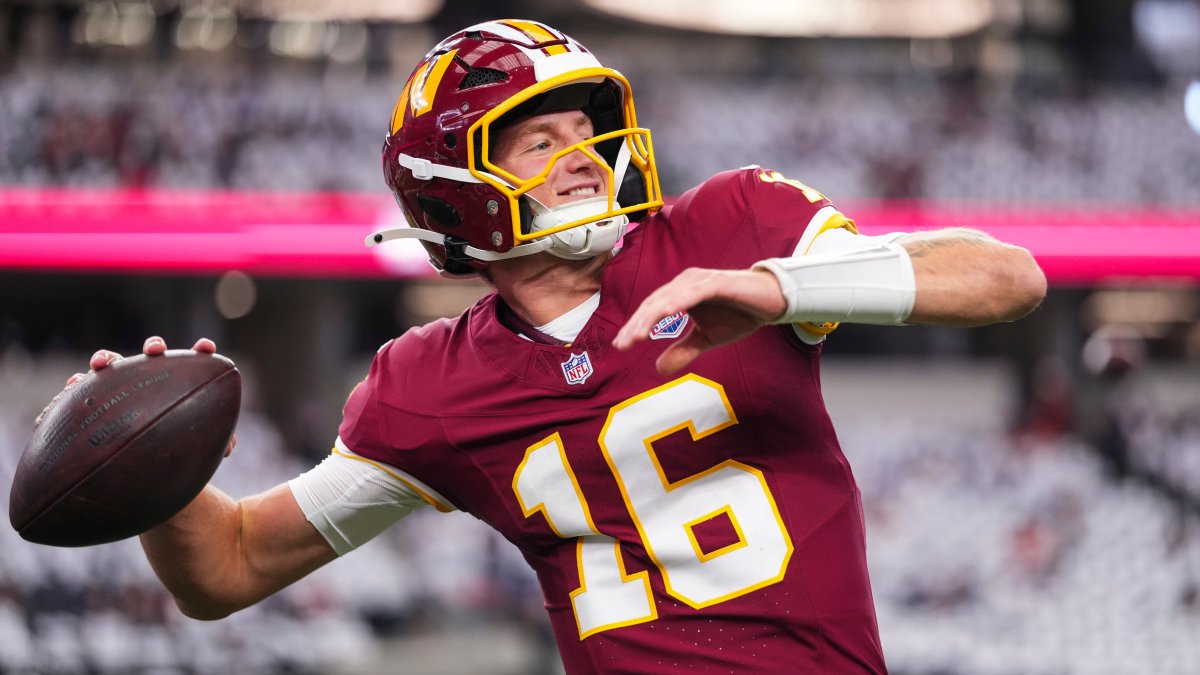 Commanders rookie Athan Kaliakmanis replaces injured Marcus Mariota at QB vs. Colts