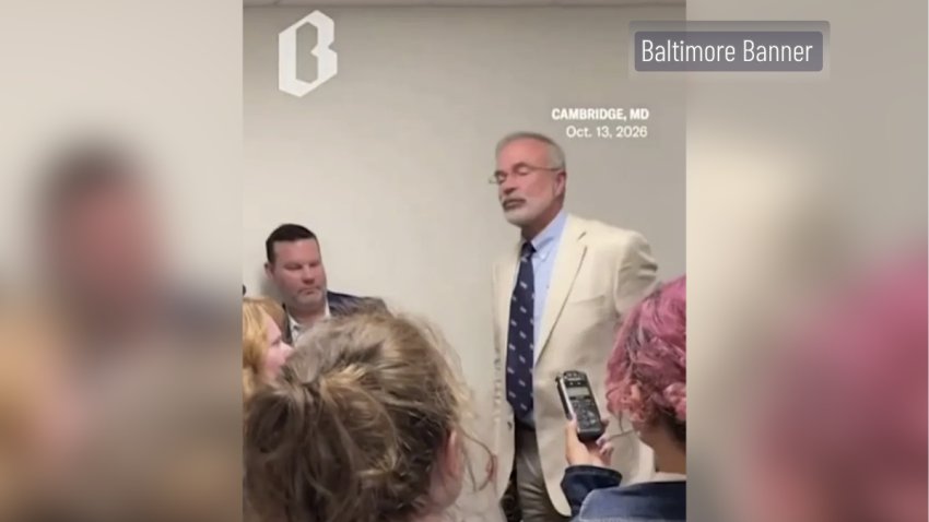 Maryland Rep. Andy Harris clashes with student reporter (Credit: The Baltimore Banner)