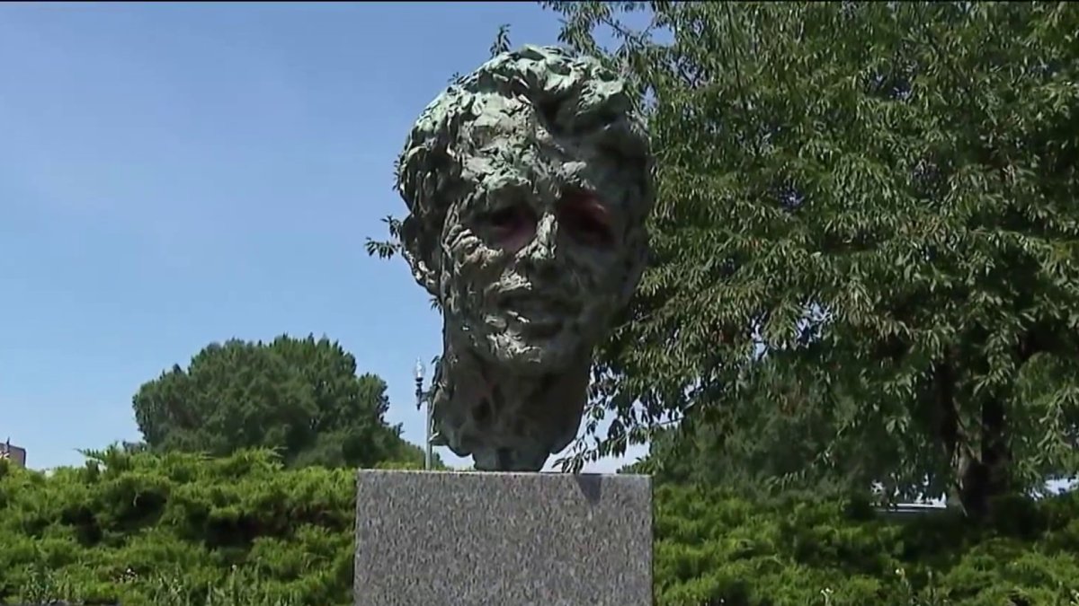 Bronze bust of Robert F. Kennedy stolen from outside RFK Stadium