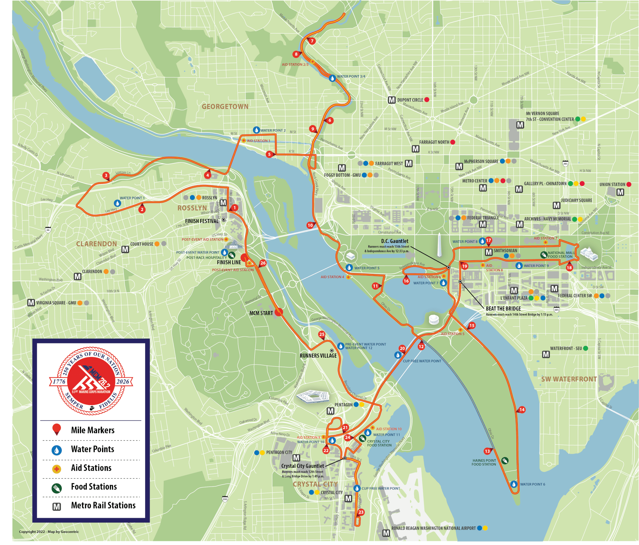 Marine Corps Marathon 2026 road closures in DC, Arlington – NBC4 Washington