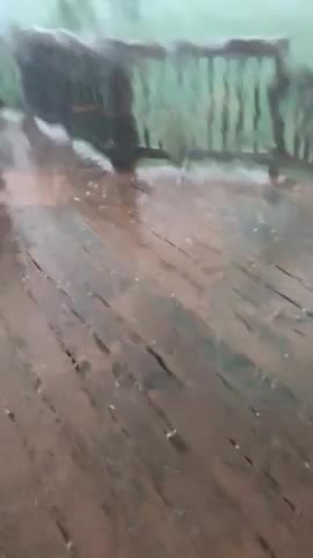 Hail Storm Hits Virginia Home
