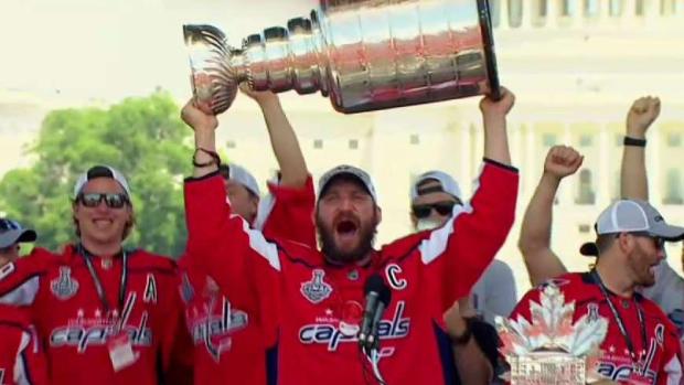 'We're the Stanley Cup Champions!': Ovi Celebrates