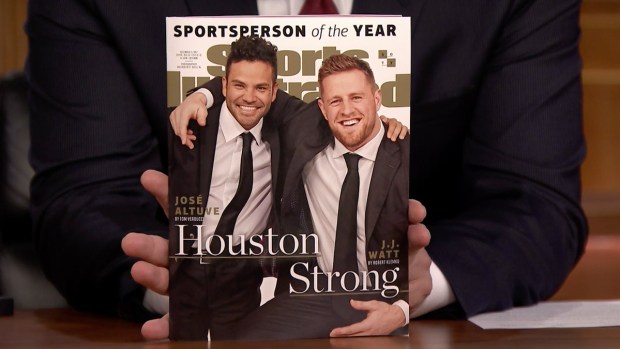 [NATL] 'Tonight': Jimmy Fallon Reveals JJ Watt Is Sports Illustrated's 2017 Sportsperson of the Year