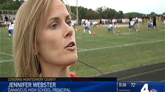 Montgomery County High School Football Team Kneels During